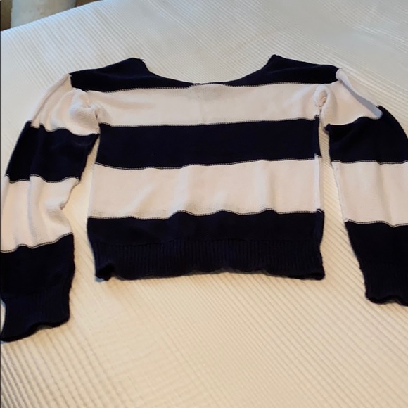 Aqua cotton sweater - Picture 3 of 5